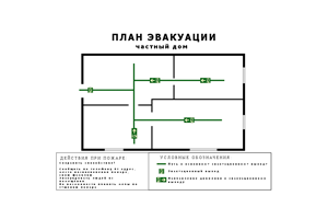 План эвакуации вашей квартиры Образец 1286