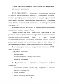 Анализ эффективности управления предприятия ФГУП «Российский федеральный ядерный центр - Всероссийский научно-исследовательский институт экспериментальной физики