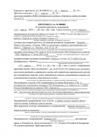 Макет дела об административном правонарушении по статье 20.20 КоАП РФ Образец 20784