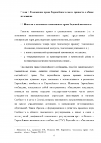 Правовые основы таможенного союза Европейского союза Образец 25584