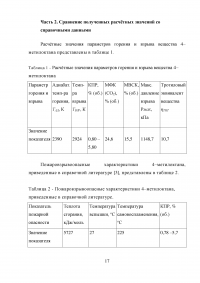 Расчет и анализ параметров горения и взрыва паровоздушных смесей горючего вещества: 4-метилоктан Образец 26628