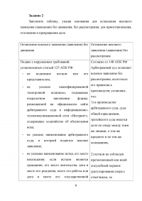 Арбитражный процесс, 3 задания: Основания для оставления искового заявления без движения, без рассмотрения, для приостановления, отложения и прекращения дела; Проект судебного акта. Образец 37237