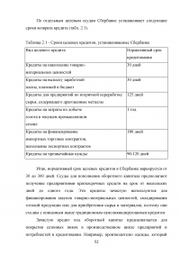 Совершенствование кредитования юридических лиц в Сбербанке Образец 44955