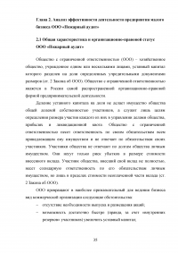 Анализ и совершенствование деятельности предприятия малого бизнеса Образец 45054