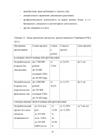 Кредитная политика коммерческого банка и механизм ее реализации на материалах ОАО «Сбербанка России» Образец 46076