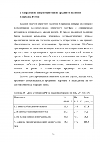 Кредитная политика коммерческого банка и механизм ее реализации на материалах ОАО «Сбербанка России» Образец 46081