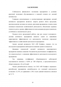 Анализ деловой активности предприятия Образец 49767