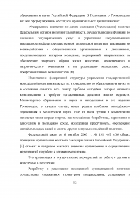 Муниципальная молодёжная политика: совершенствование механизма реализации Образец 50291