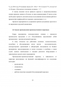 Анализ использования фонда рабочего времени Образец 52008