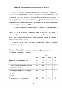 Причины нестабильности современной мировой экономической системы и прогнозы ее дальнейшего развития Образец 56091