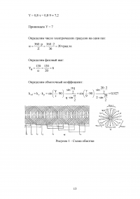 Электрические машины, 3 РГР: Расчёт трёхфазного силового трансформатора; Схема обмотки электрической машины переменного тока; Расчет синхронного генератора. Образец 57344