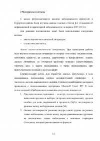 Ретроспективный эпидемиологический анализ заболеваемости краснухой в Курортном районе в 2007-2012 Образец 62731