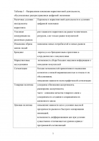 Особенности развития маркетинга в условиях цифровой экономики Образец 63634