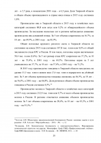 Продовольственная независимость региона и пути её обеспечения - Тверская область Образец 71529