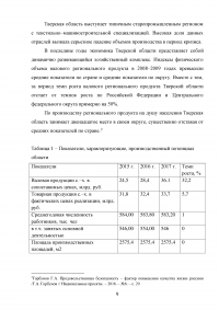 Продовольственная независимость региона и пути её обеспечения - Тверская область Образец 71515