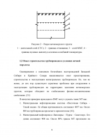 Прокладка подземного трубопровода в условиях вечной мерзлоты Образец 74379