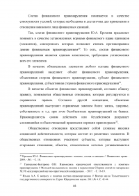 Финансовое правонарушение: признаки и состав Образец 80610