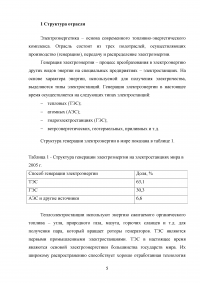 Тенденции развития электроэнергетики мира Образец 87667