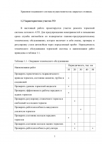 Расчет и организация зоны технического обслуживания и ремонта (ТО и ТР) тормозной системы легкового автомобиля в автотранспортном предприятии (АТП) / Hyundai Accent Образец 88362