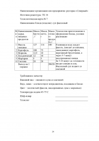 Организационно-технологическая характеристика и разработка технологической документации для ресторана при гостинице с европейской кухней на 70 мест Образец 7482