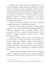 Дисциплина труда и трудовой распорядок. Ответственность за нарушение внутреннего трудового распорядка Образец 103786