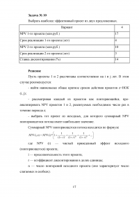 Экономическая оценка инвестиций Образец 10554