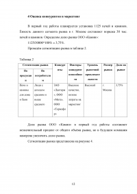 Бизнес-план на три года: строительство, установка, ремонт бытовых печей и каминов Образец 11018