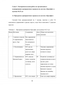 Организация и планирование тренировочного процесса в кроссфите Образец 107842