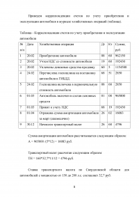 Бухгалтерский учёт, 5 заданий: Бухгалтерские записи, проводки, хозяйственные операции, НДС, транспортный налог  Образец 109067