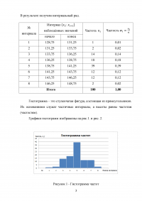 Теория вероятностей / Расчет числовых характеристик выборки. Определения закона распределения случайной величины Образец 114239