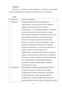 Юридическая психология, 2 задания: Возможность заимствования юридической психологией знаний феноменологической теории личности К. Роджерса; Алгоритм исправления осужденного в зависимости от его психотипа Образец 113964