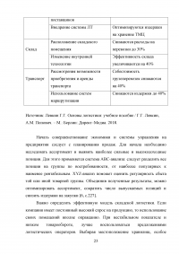 Логистическая деятельность на предприятии ресторанного бизнеса Образец 116867