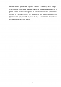 Мерчандайзинг предприятия торговли: пути совершенствования / на примере торговой сети «Магнит» (ЗАО «Тандер») Образец 119959