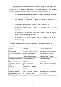 Разработка комплекса мероприятий по организации системотехнического, технического обслуживания и ремонта лазерных принтеров Образец 121532