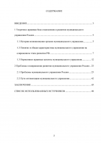 Реформирование муниципального управления: проблемы и перспективы Образец 125213