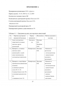 Аудит долгосрочных инвестиций Образец 12367