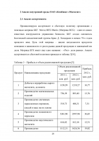 Экономическое обоснование плана развития предприятия ОАО «Комбинат «Магнезит» Образец 127230