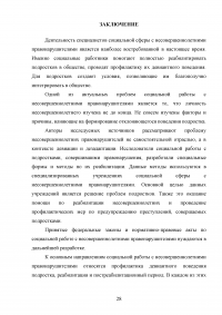 Социальная работа с несовершеннолетними правонарушителями Образец 133272