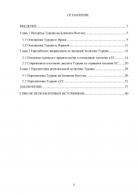 Региональный статус и национальные интересы Турции Образец 13196